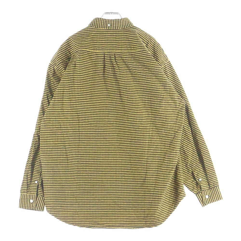 SUPREME(シュプリーム) 24SS Loose Fit Flannel Oxford Shirt ルーズフィット チェックフランネル 長袖オックスフォードシャツ イエロー/ブラック