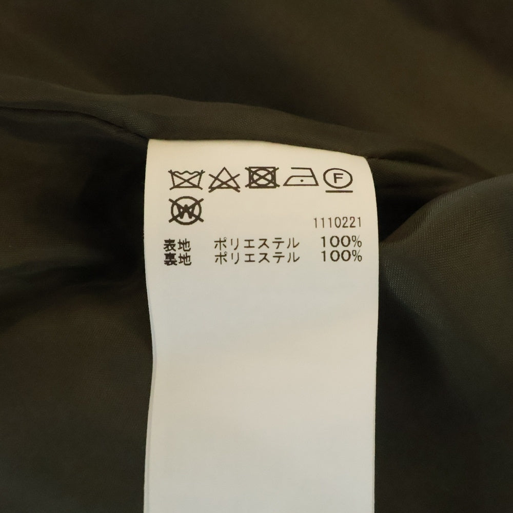 AMERI(アメリ) LITTLE FLARE LINE ART LONG COAT リトルフレア ステンカラー ロングコート レディース カーキ 0124207430540