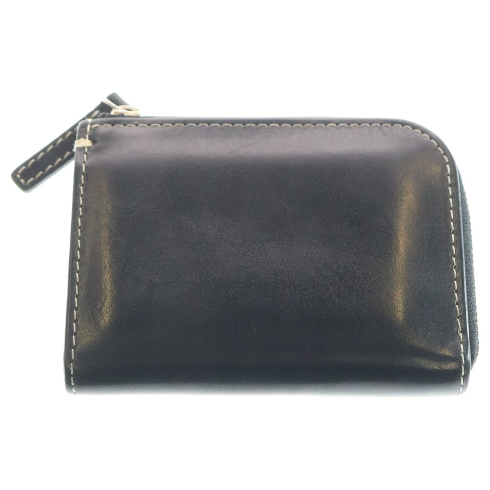 土屋鞄製造所(ツチヤカバンセイゾウショ) L字ジップ レザー ミニウォレット 2つ折り財布 ブラック