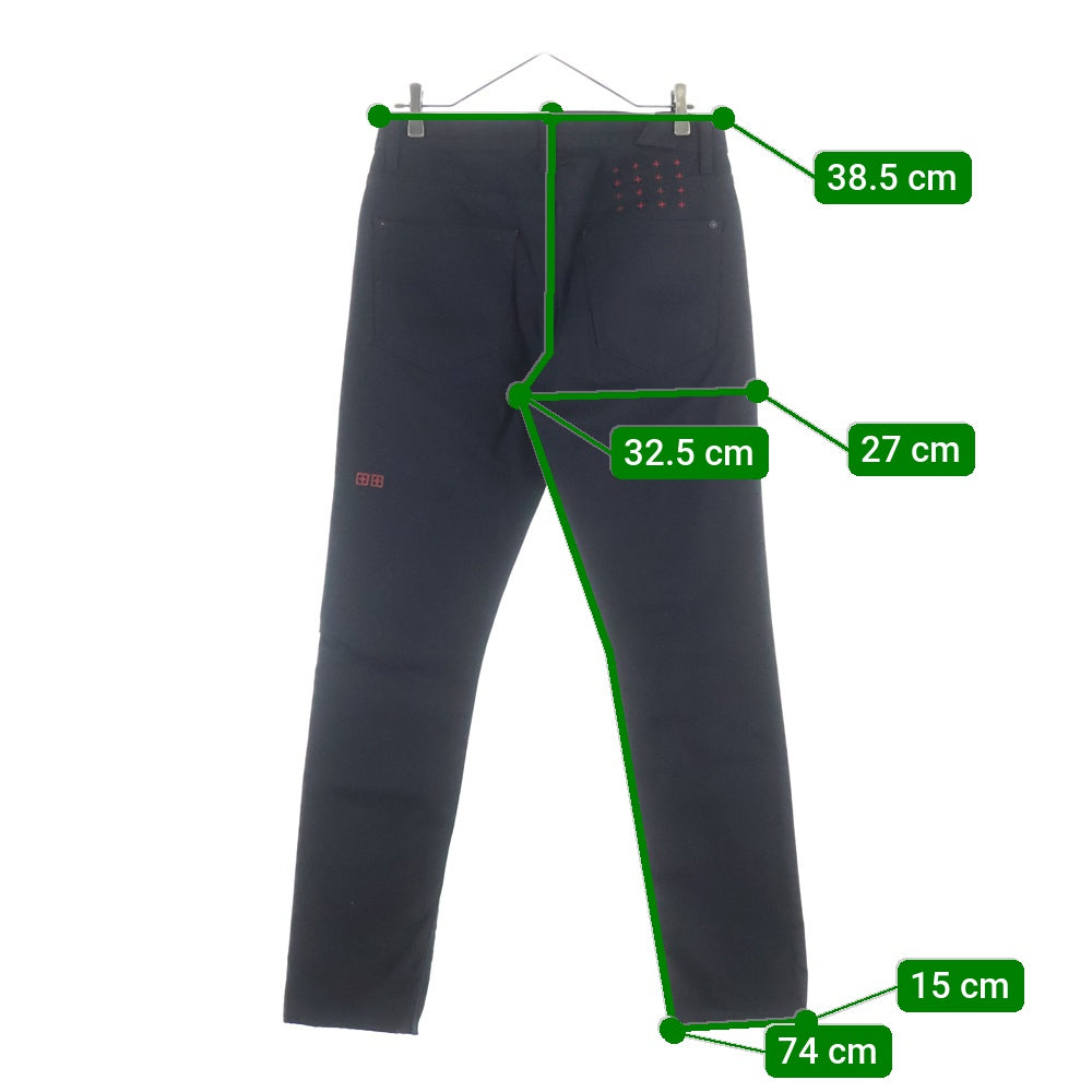 KSUBI(スビ) CHITCH DENIM PANTS チッチ エンブロイダリー スキニーデニムパンツ ブラック