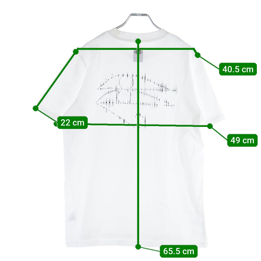 OAMC(オーエーエムシー) 18AW Horus T shirt アワーズ プリント クルーネック半袖Tシャツ カットソー ホワイト