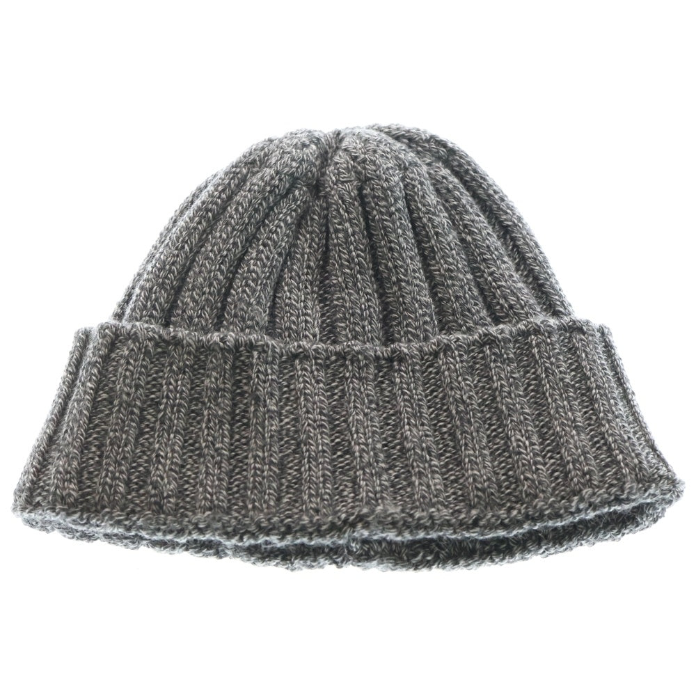 DOLCE & GABBANA(ドルチェアンドガッバーナ) ウール リブニット帽子 キャップ グレー