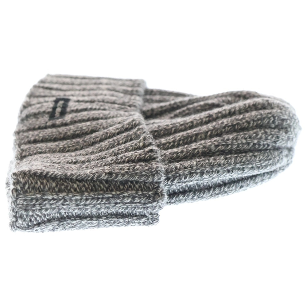 DOLCE & GABBANA(ドルチェアンドガッバーナ) ウール リブニット帽子 キャップ グレー