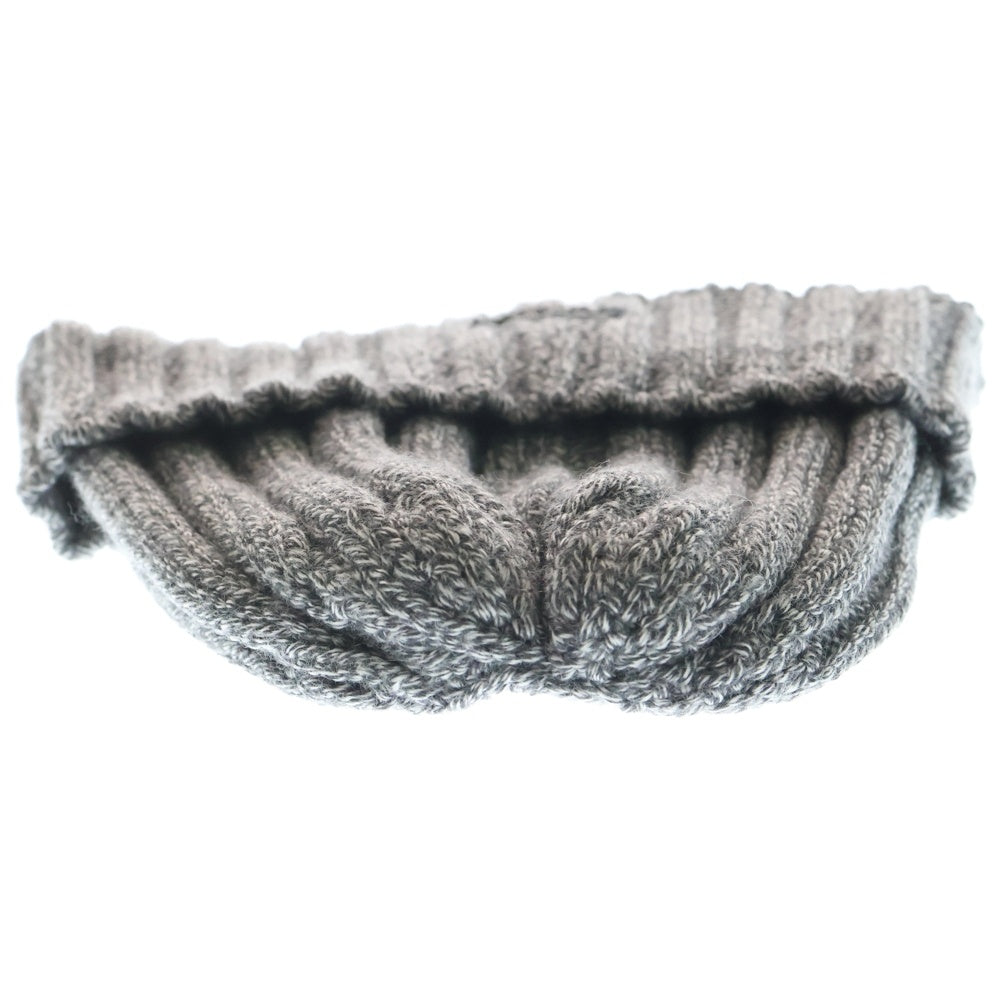 DOLCE & GABBANA(ドルチェアンドガッバーナ) ウール リブニット帽子 キャップ グレー