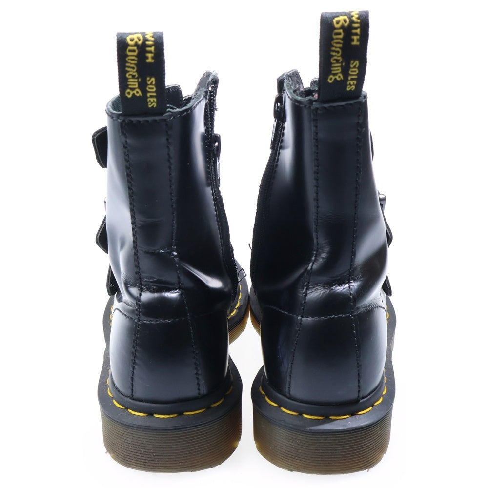 Dr.Martens(ドクターマーチン) BLAKE BUCKLE BOOT ブレイク 3連バックル レザーブーツ レディース ブラック 13665001