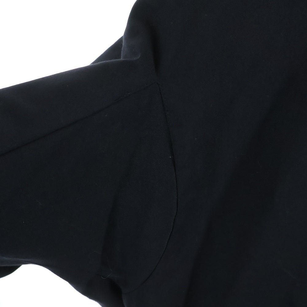 Y's(ワイズ) U-裁ち出し フーデッド ウールポリ 中綿コート ブラック レディース YC-C15-108