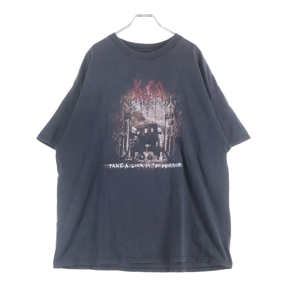 VINTAGE(ヴィンテージ) 00S VINTAGE KORN TAKE A LOOK IN THE MIRROR 2003 ヴィンテージ コーン テイクアルック インザミラー クルーネック半袖Tシャツ カットソー ブラック