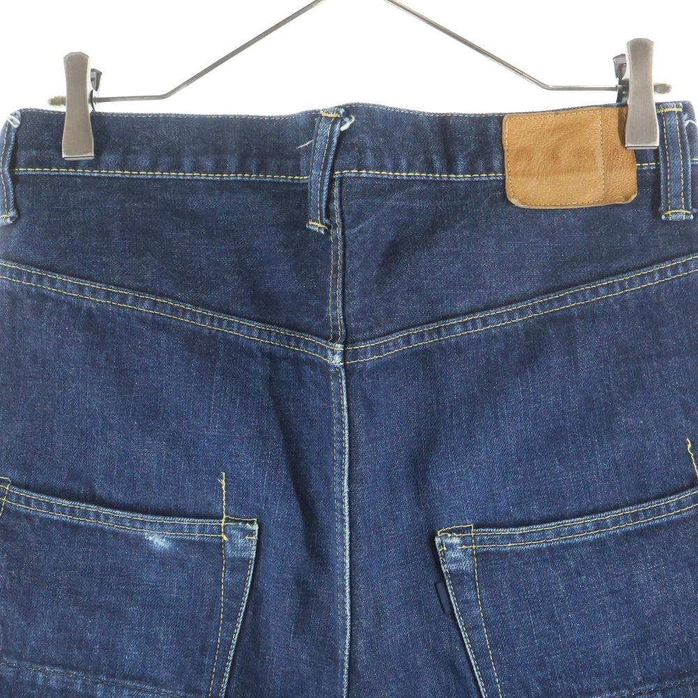 GANRYU(ガンリュウ) 09AW AD2009 サルエル ストレートデニムパンツ インディゴ ED-P011