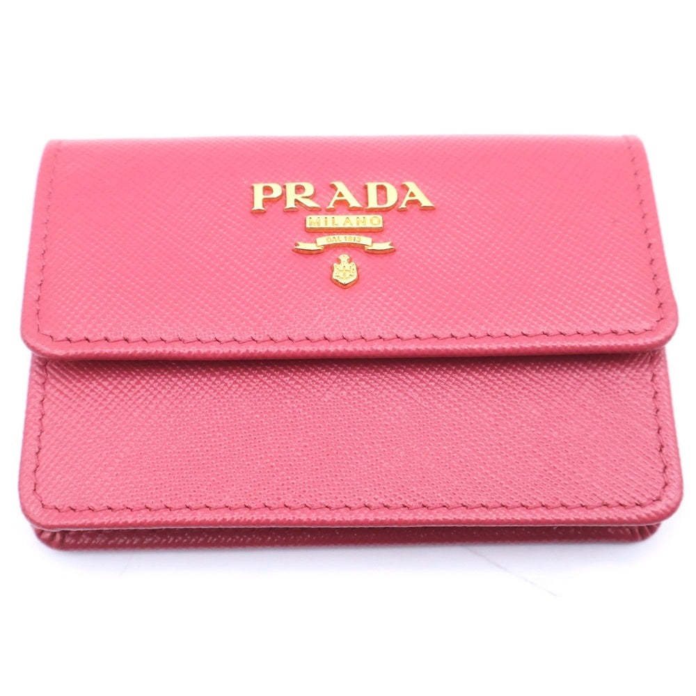 PRADA(プラダ) サフィアーノメタル カードケース ピンク 1M0881 レディース