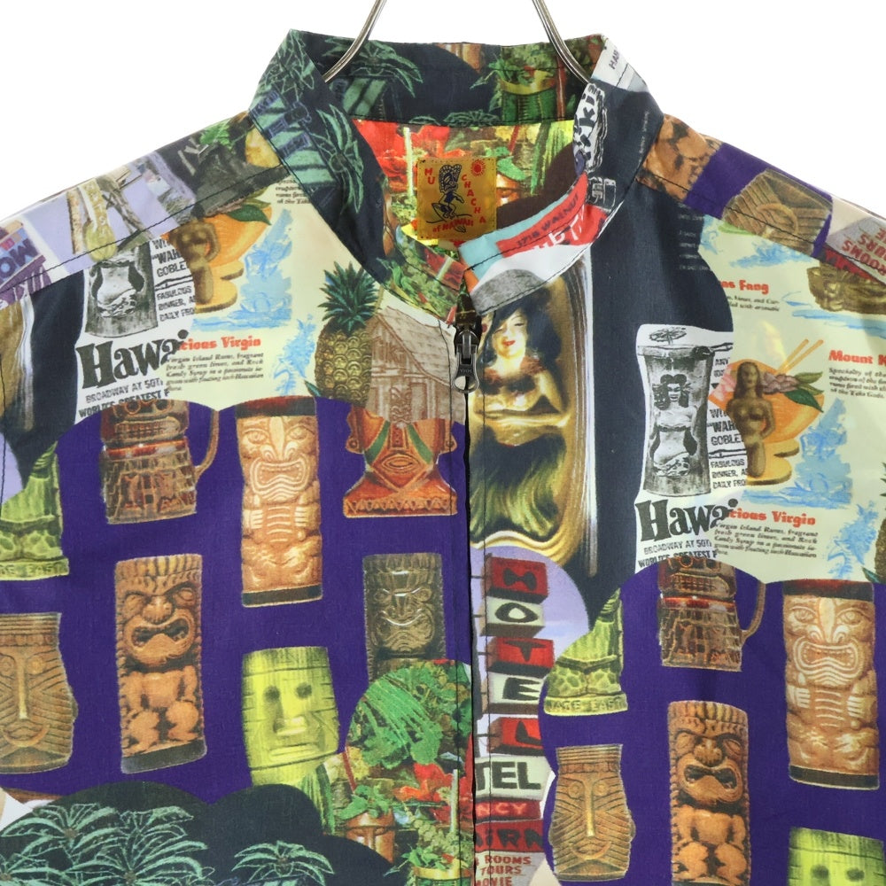 71591(71591) アロハ総柄 ジップアップジャケット マルチカラー