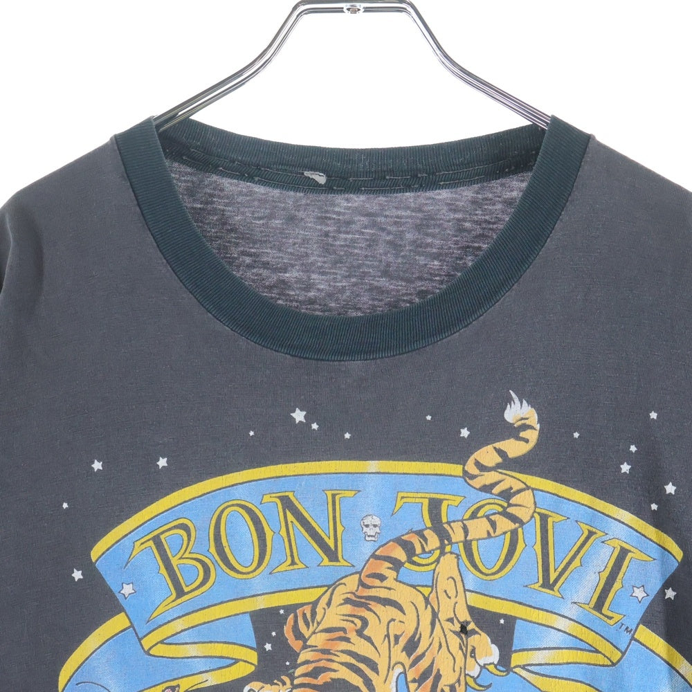 VINTAGE(ヴィンテージ) 90S VINTAGE BON JOVI ALL AROUND THE WORLD 89/90 TEE ヴィンテージ ボンジョヴィ 両面プリントTシャツ クルーネック 半袖 カットソー ブラック