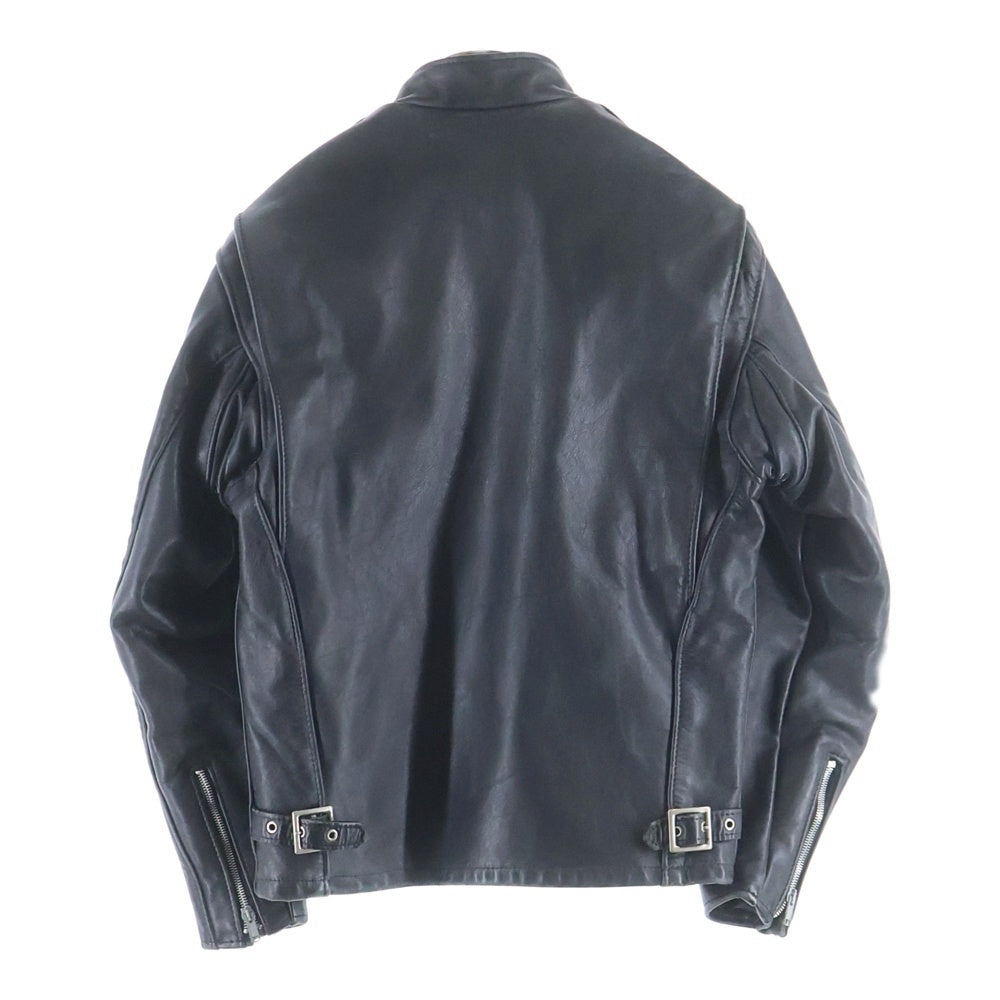 SCHOTT(ショット) 641 チンスト カウレザー シングルライダース レザージャケット ブラック