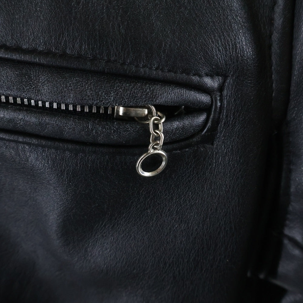 SCHOTT(ショット) 641 チンスト カウレザー シングルライダース レザージャケット ブラック