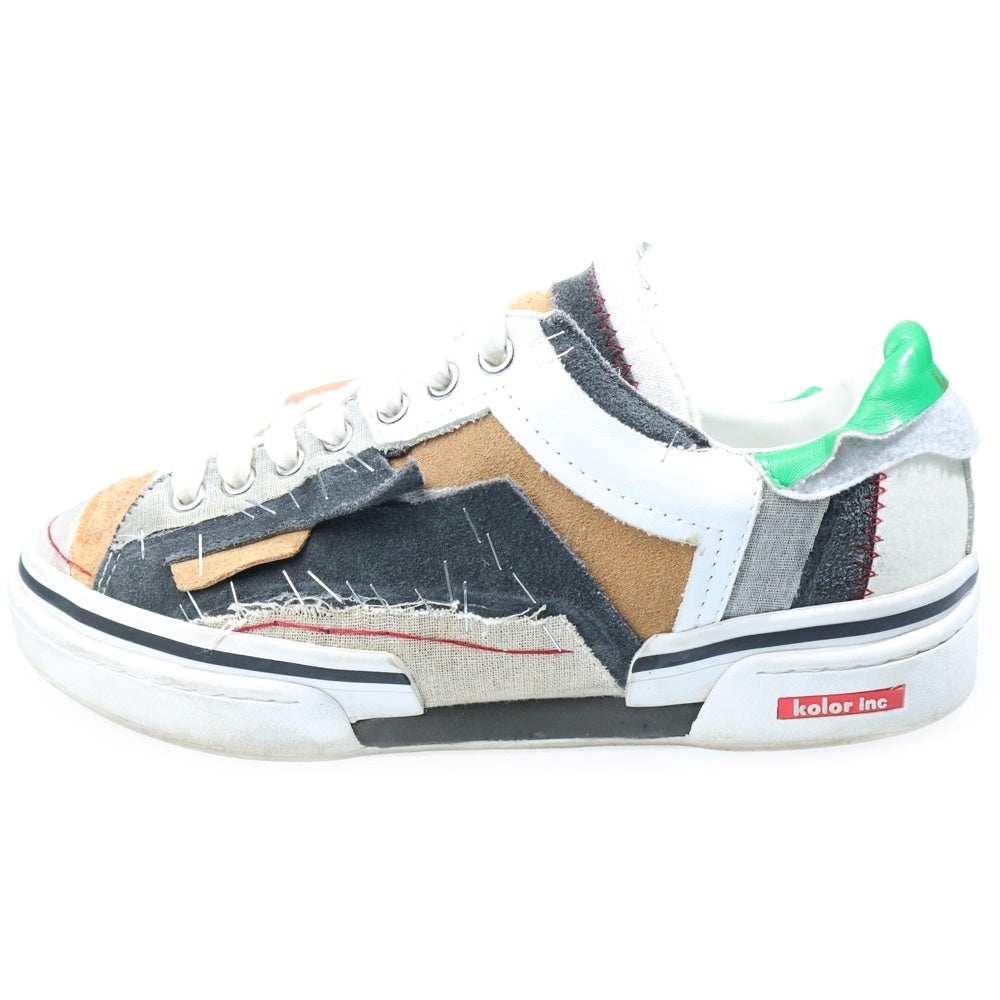 kolor 19aw パッチワーク スニーカー メンズ Kolor パッチワークスニーカー