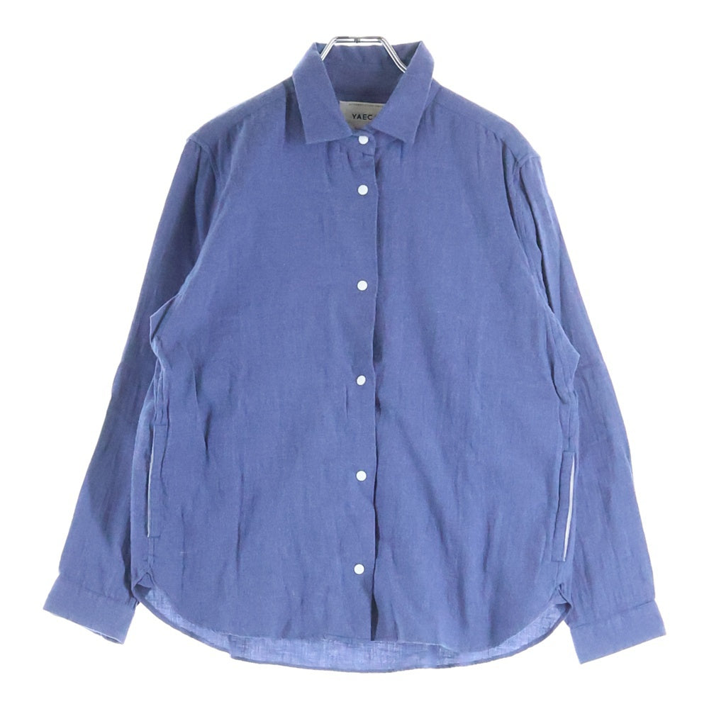YAECA(ヤエカ) COMFORT SHIRT RELAX コンフォート リラックス 長袖シャツ ブルー 12194