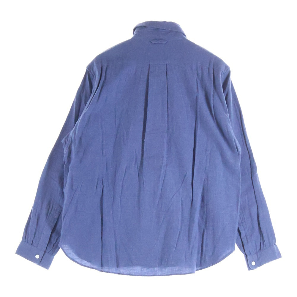 YAECA(ヤエカ) COMFORT SHIRT RELAX コンフォート リラックス 長袖シャツ ブルー 12194