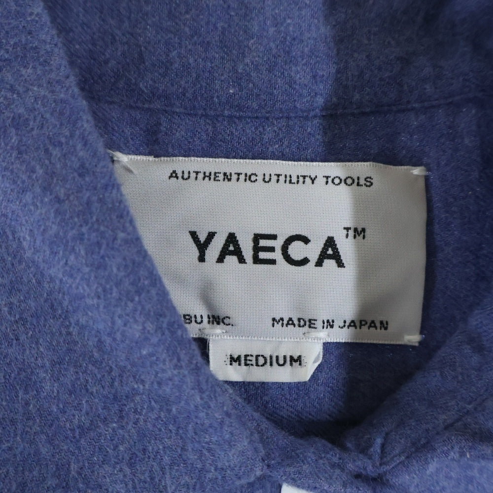 YAECA(ヤエカ) COMFORT SHIRT RELAX コンフォート リラックス 長袖シャツ ブルー 12194