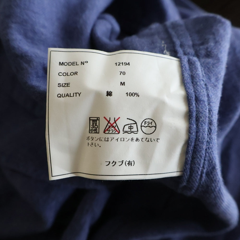 YAECA(ヤエカ) COMFORT SHIRT RELAX コンフォート リラックス 長袖シャツ ブルー 12194