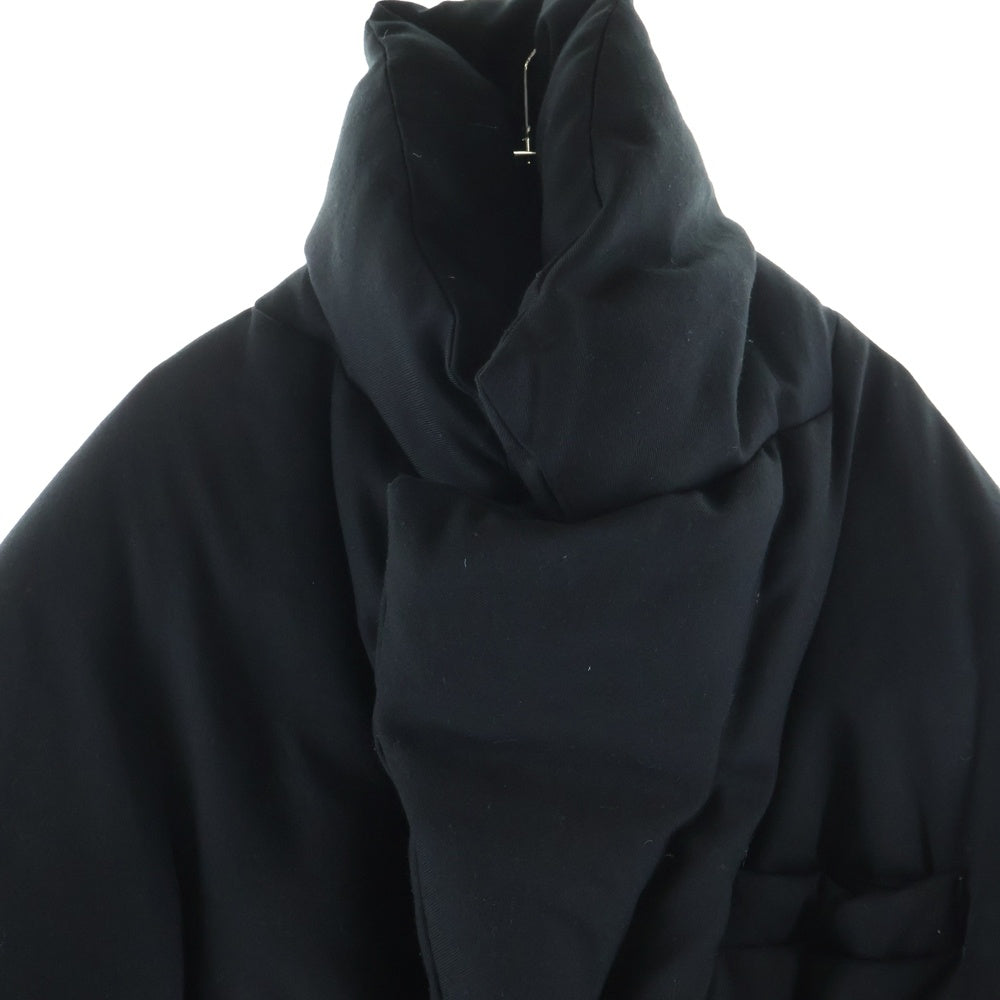 FUMITO GANRYU(フミトガンリュウ) TRAPEZE LAPEL DOWN JACKET トラペーズ ラペル ダウン ジャケット ブラック FU4-JA-01