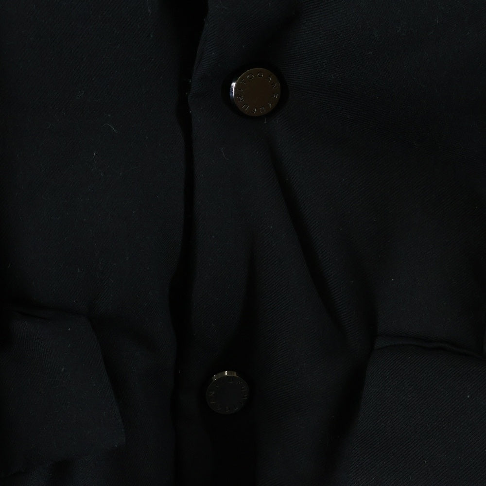 FUMITO GANRYU(フミトガンリュウ) TRAPEZE LAPEL DOWN JACKET トラペーズ ラペル ダウン ジャケット ブラック FU4-JA-01