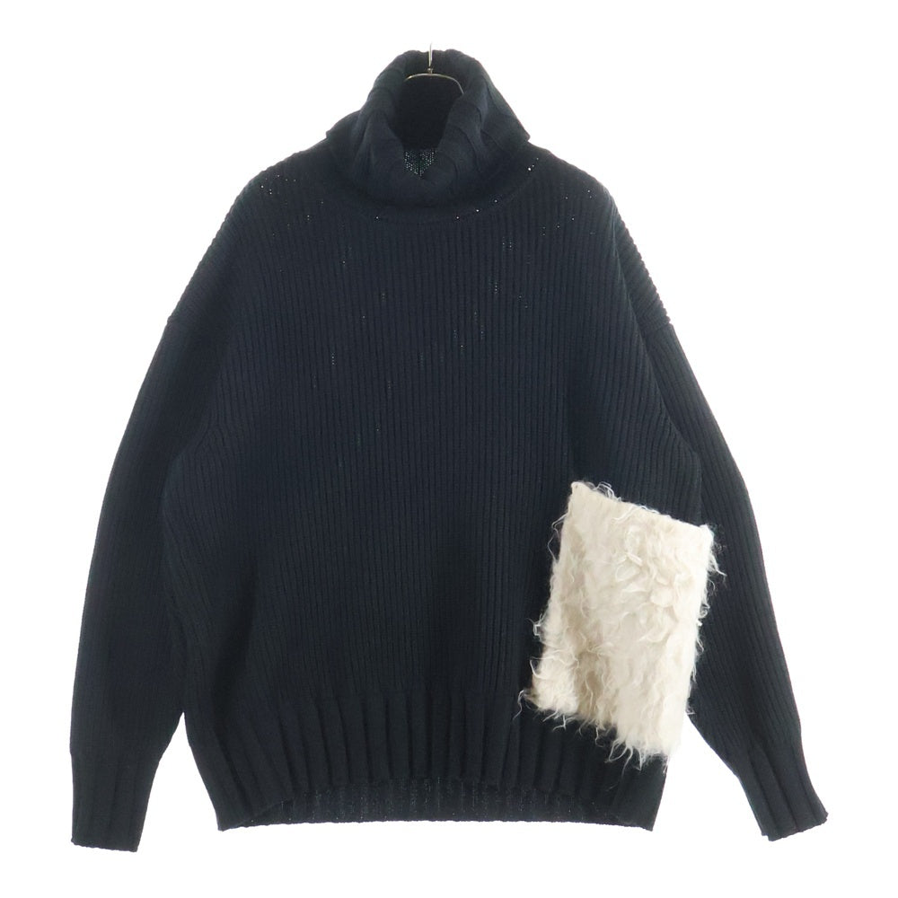 OUAT(オーユーエーティー) BLACK SNOW SWEATER ブラックスノー ハイネック ニット セーター ブラック 0-005-32P0