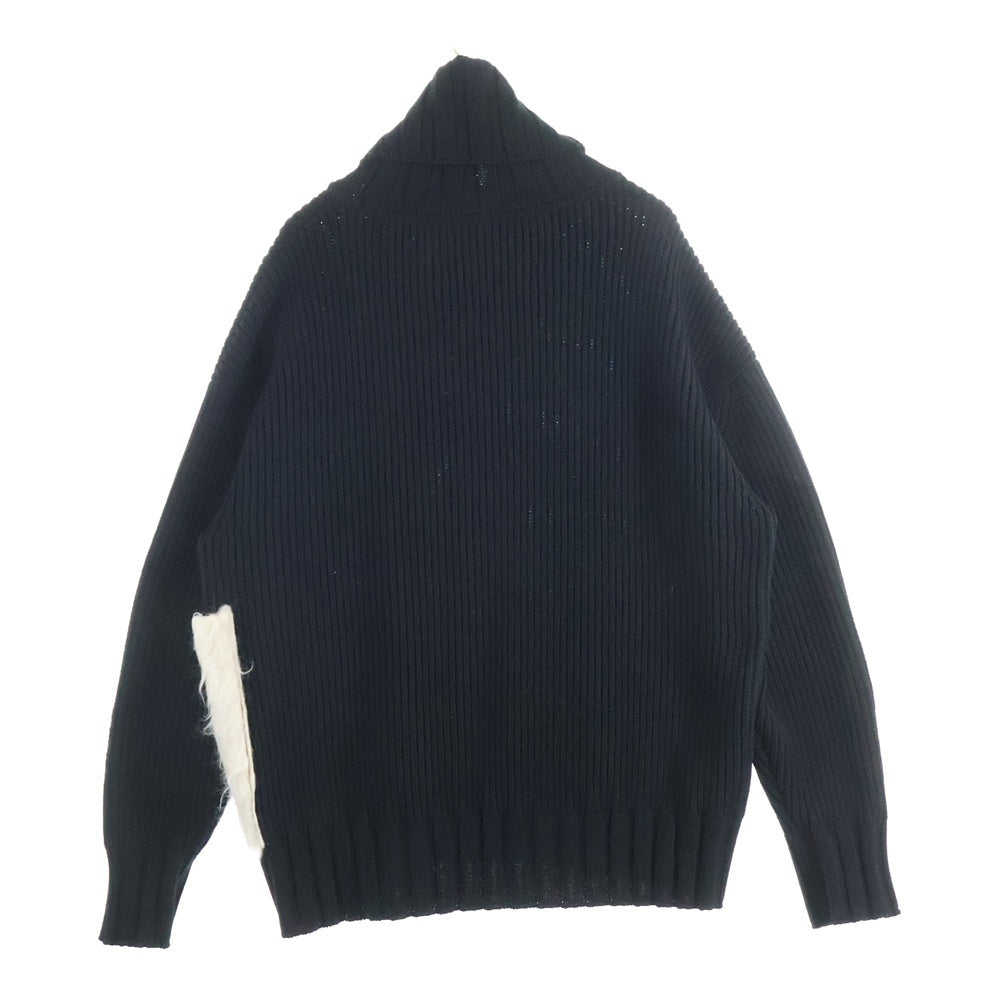 OUAT(オーユーエーティー) BLACK SNOW SWEATER ブラックスノー ハイネック ニット セーター ブラック 0-005-32P0