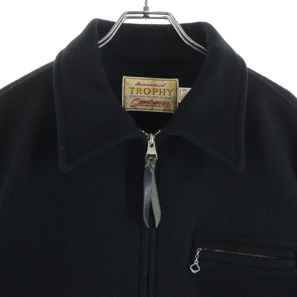 TROPHY CLOTHING(トロフィークロージング) ウール スポーツ ジャケット ブラック