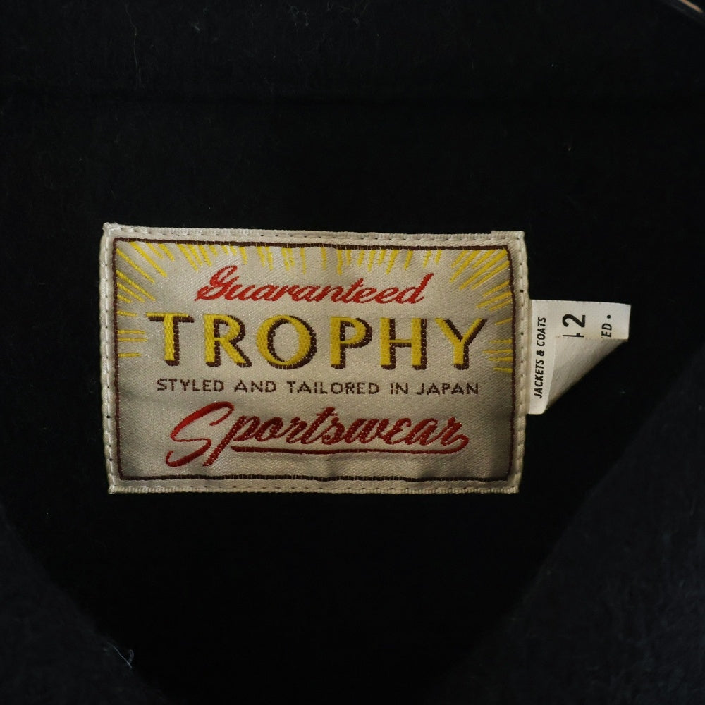 TROPHY CLOTHING(トロフィークロージング) ウール スポーツ ジャケット ブラック