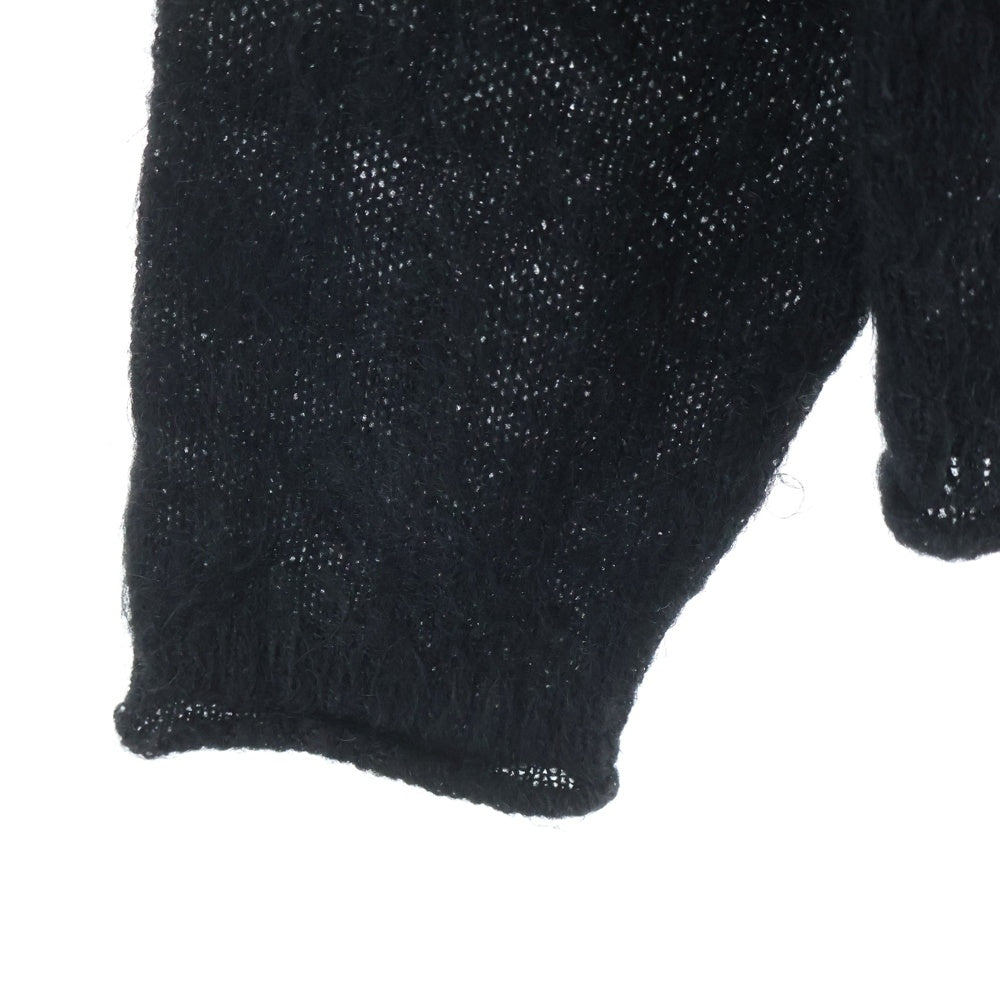 LOUNGE LIZARD(ラウンジリザード) モヘア ニット カーディガン ブラック