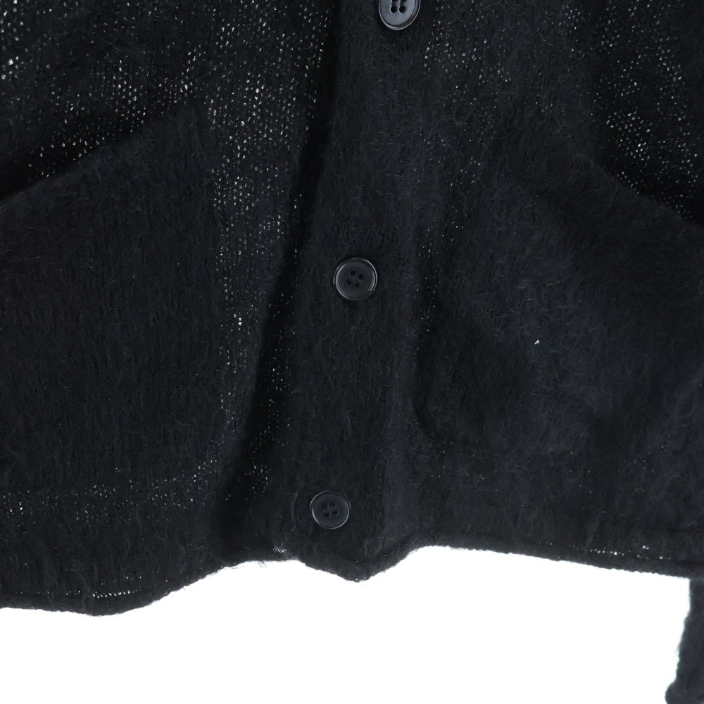 LOUNGE LIZARD(ラウンジリザード) モヘア ニット カーディガン ブラック