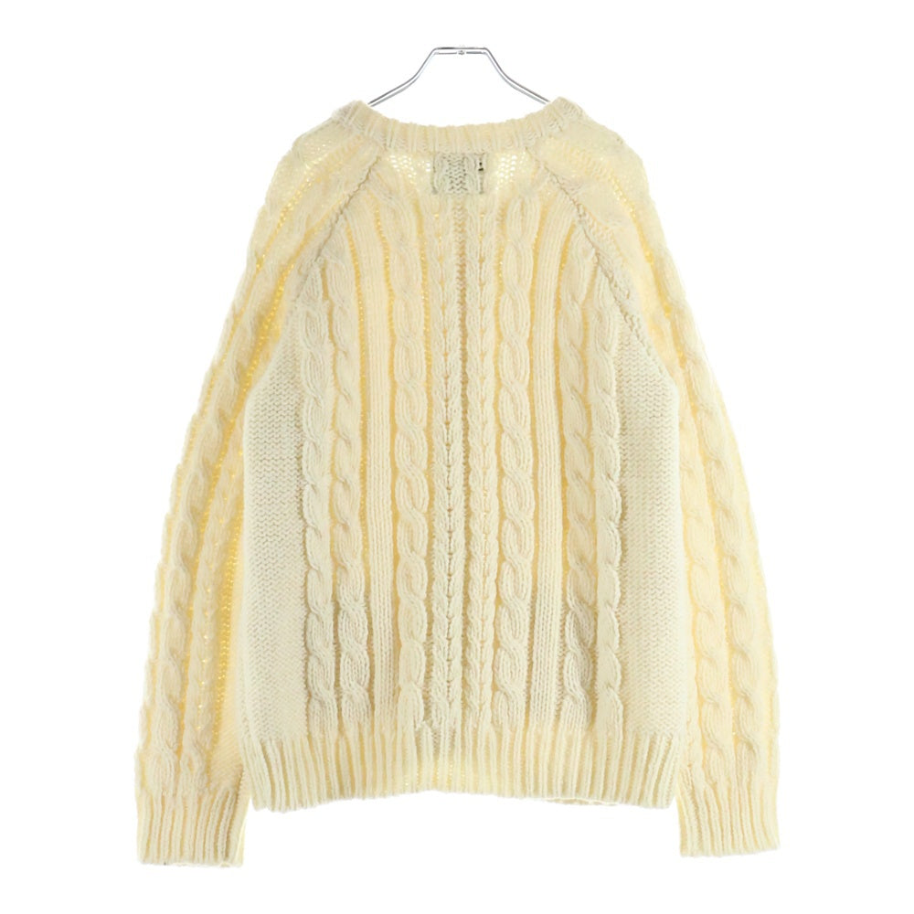 CIAOPANIC(チャオパニック) ケーブル ニット カーディガン ホワイト