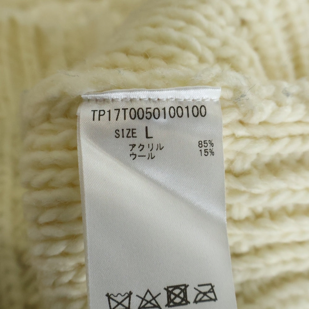 CIAOPANIC(チャオパニック) ケーブル ニット カーディガン ホワイト