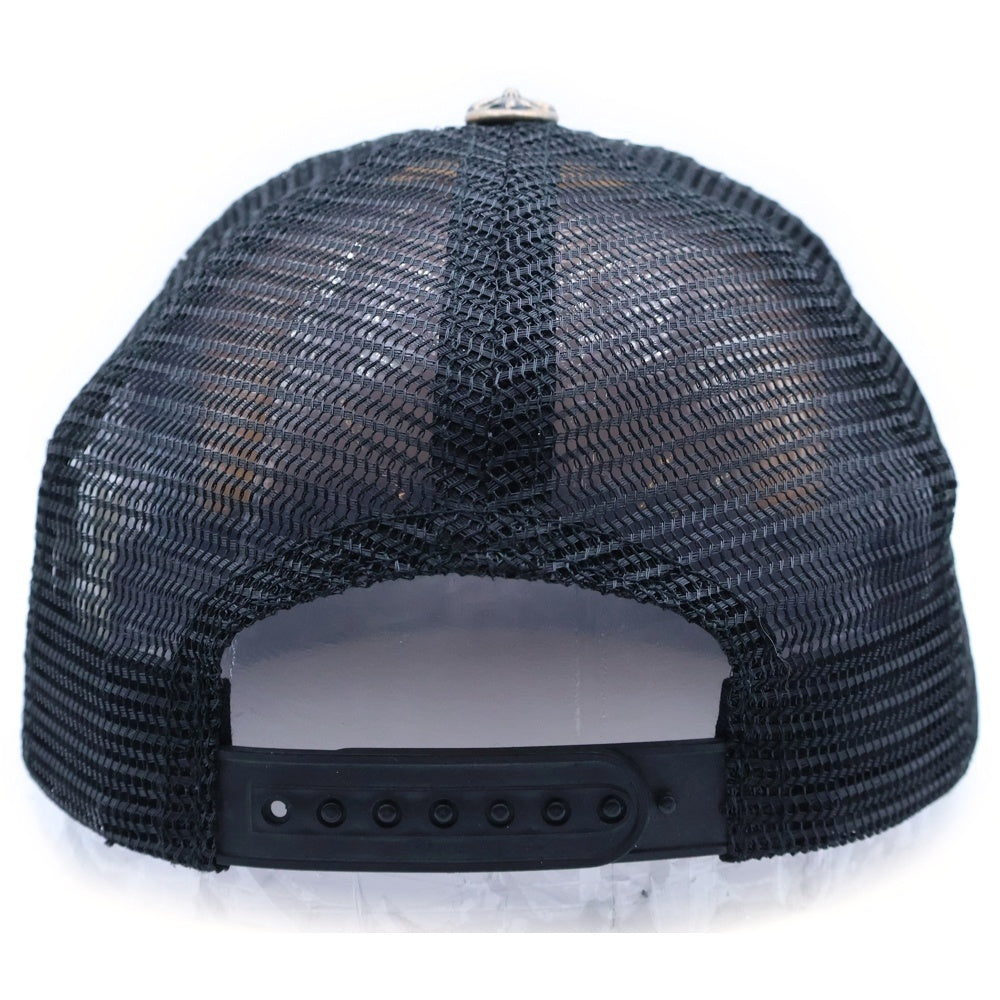 CHROME HEARTS(クロムハーツ) TRUCKER CAP CH刺繍 メッシュ トラッカーキャップ 帽子 ブラック/ホワイト