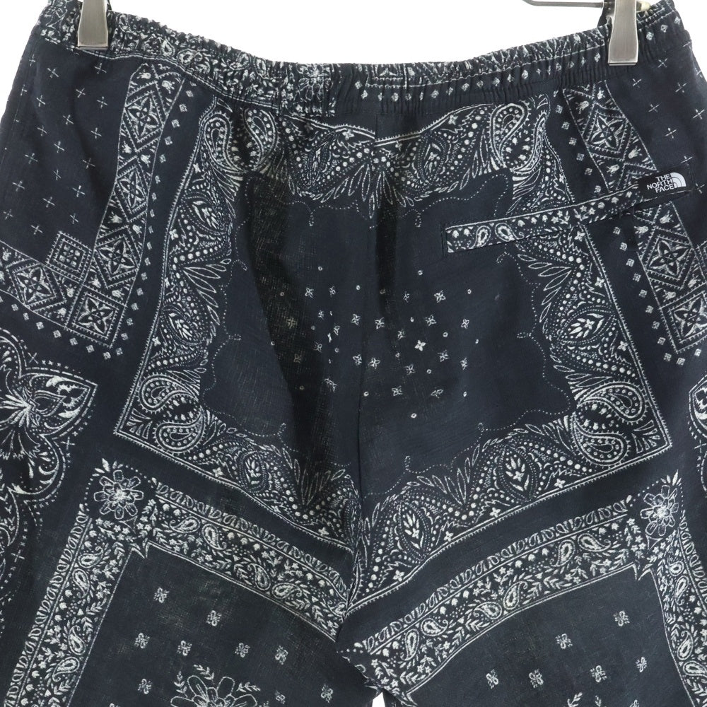 THE NORTH FACE(ザノースフェイス) ALOHA VENT SHORT バンダナ柄 アロハ ベンチショートパンツ ハーフパンツ ブラック NB42330