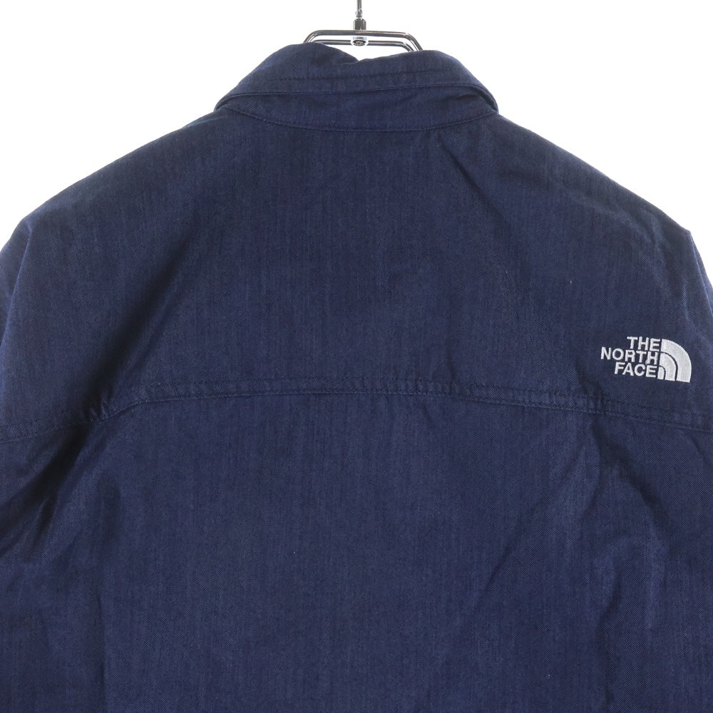 THE NORTH FACE(ザノースフェイス) L/S NYLON DENIM NUPTSE SHIRT ナイロン デニムヌプシ 長袖シャツ インディゴ NR72130