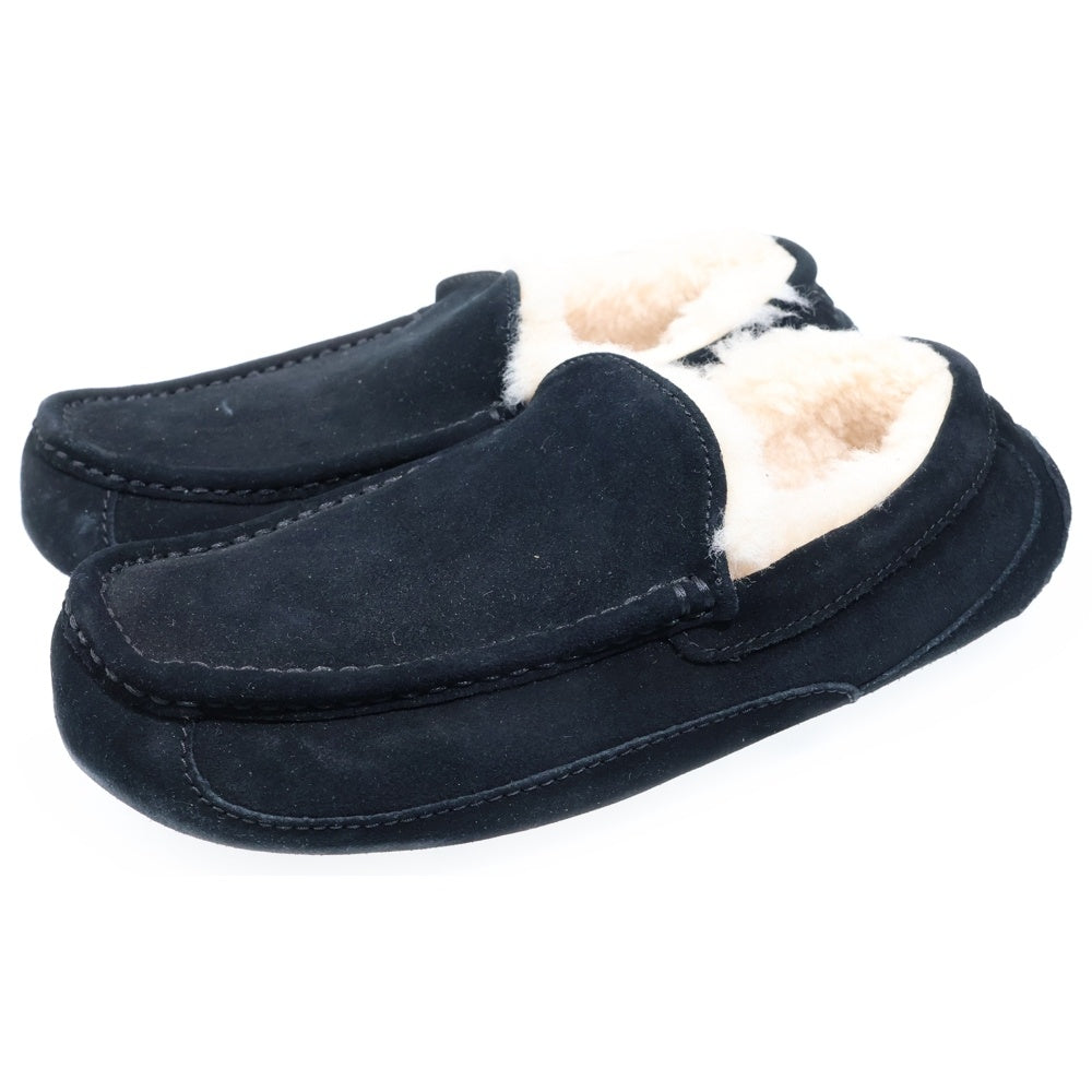 UGG(アグ) Ascot アスコット ファー付きムートンレザーローファー ブラック 1101110