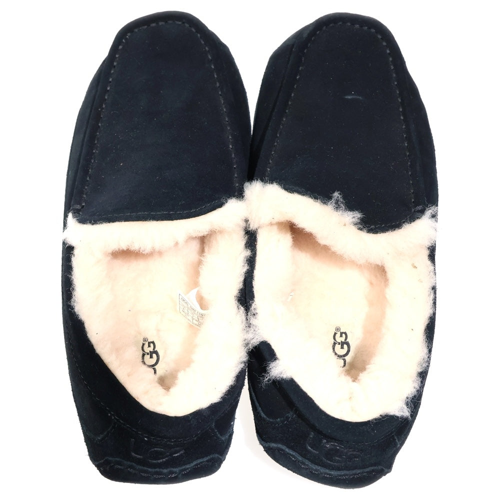 UGG(アグ) Ascot アスコット ファー付きムートンレザーローファー ブラック 1101110
