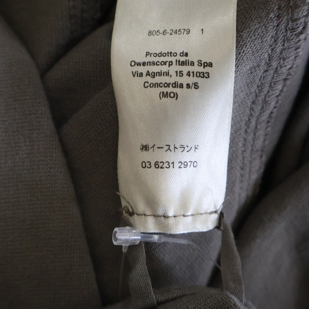 Rick Owens(リックオウエンス) 24SS SPINTERED TARP スピンテッド タープ クルーネック カットソー ノースリーブ タンクトップ ベージュ RU01D3178-BA