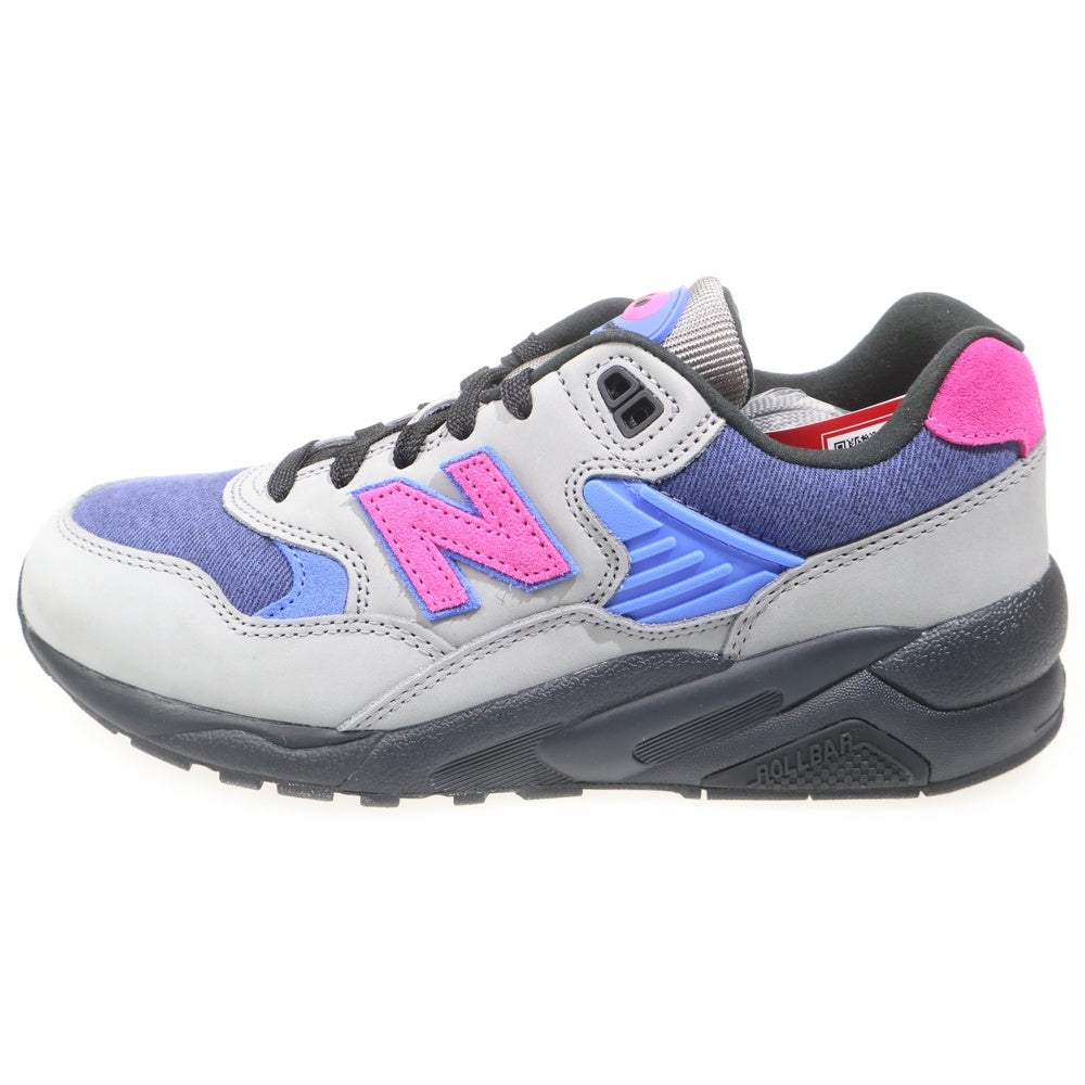 New Balance(ニューバランス) ×Levi's MT580LV2 デニム切り替え ローカットスニーカー グレー/ネイビー/ピンク US7.5/25.5cm