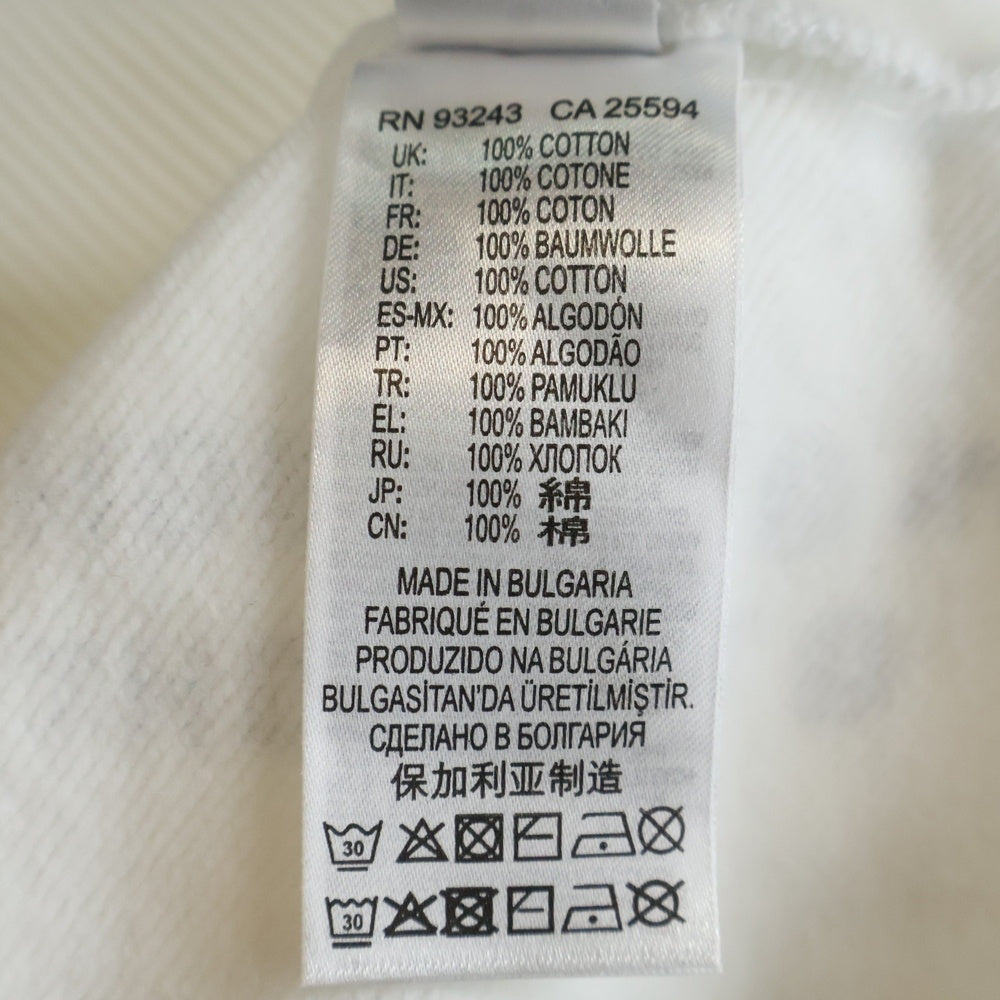 DIESEL(ディーゼル) フロントデザイン クルーネックスウェットトレーナー ホワイト