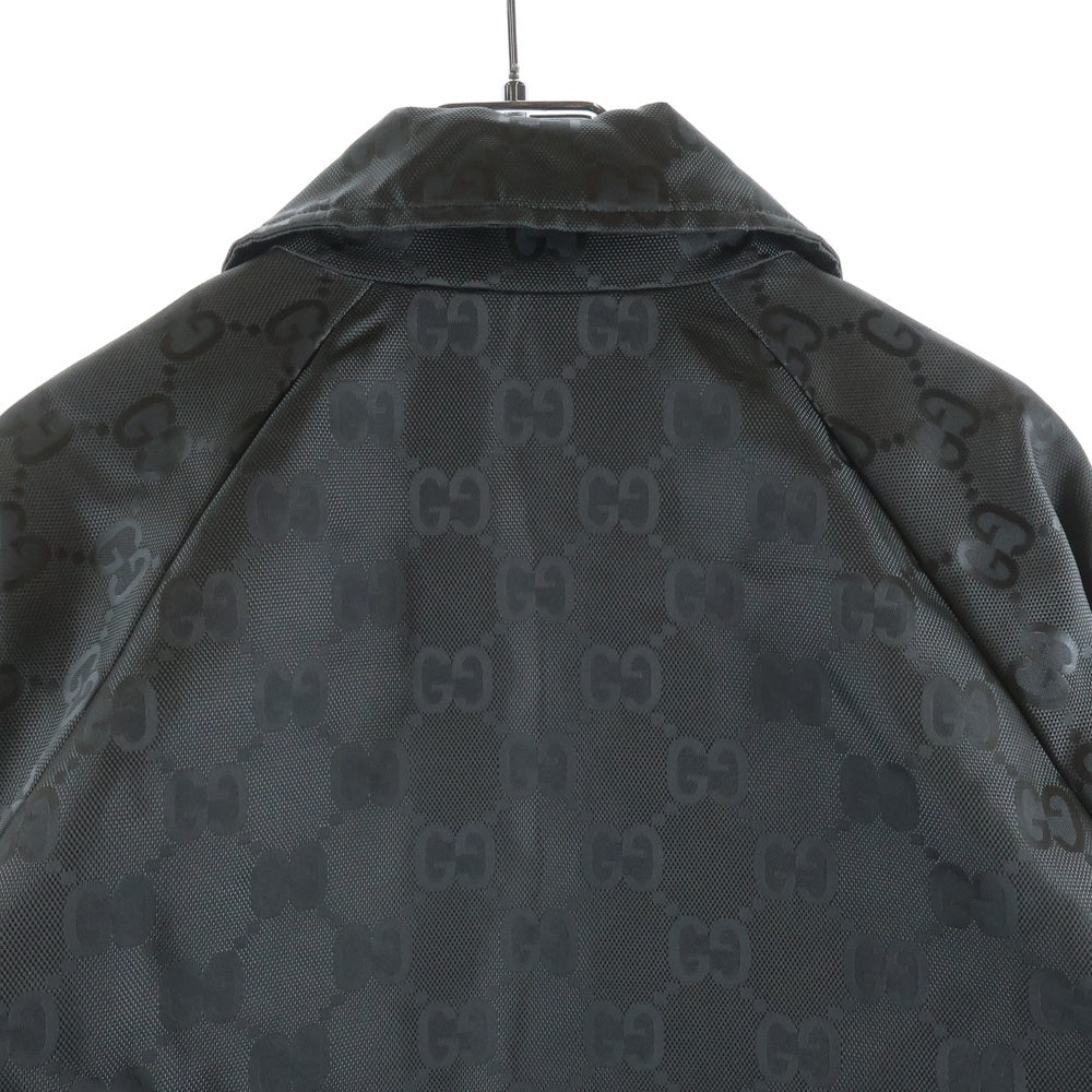 GUCCI(グッチ) OFF THE GRID SERIES NYLON JACKET オフザグリッド GGスプリーム総柄 ジップアップ ジャケット グレー 654843 ZAEBN
