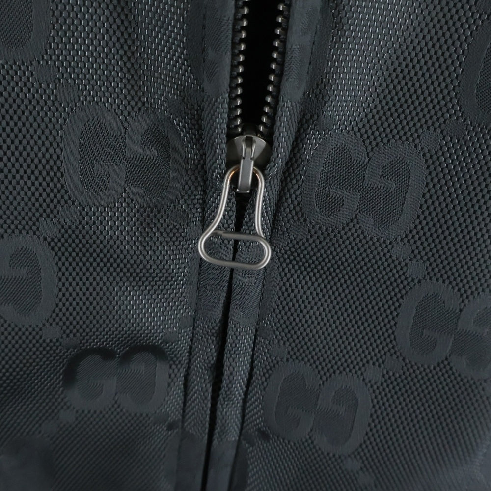 GUCCI(グッチ) OFF THE GRID SERIES NYLON JACKET オフザグリッド GGスプリーム総柄 ジップアップ ジャケット グレー 654843 ZAEBN