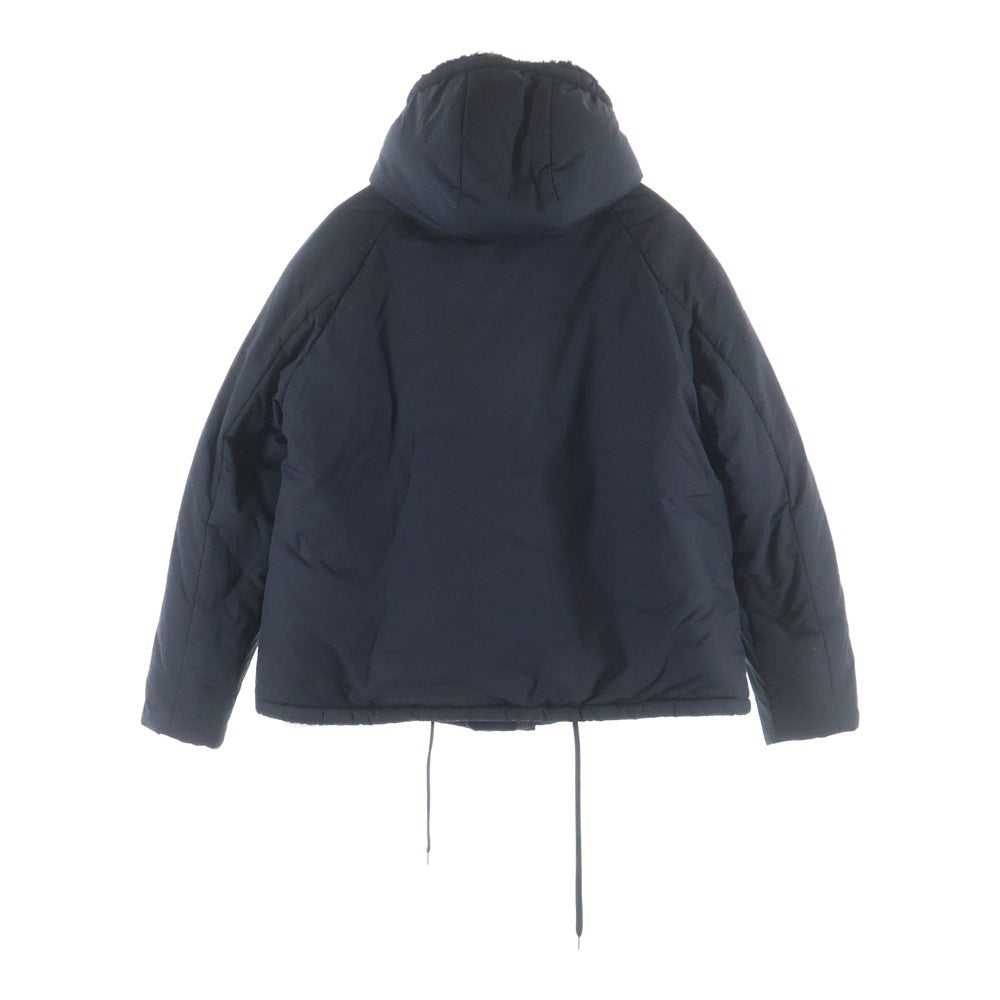 ASTRAET(アストラット) フェイクファー リバーシブル フーデッド ナイロンジャケット ブラック レディース 5425-199-0112