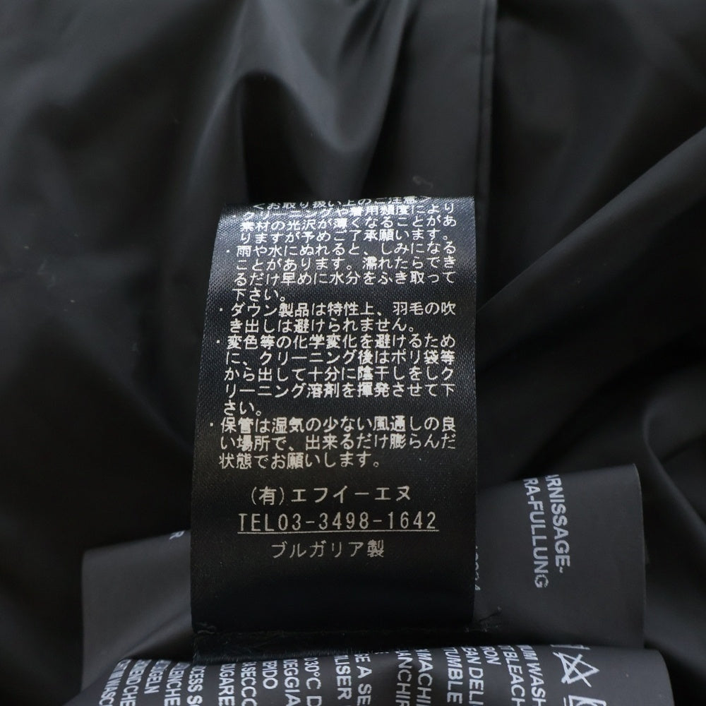 DUVETICA(デュベティカ) ×AKIRA NAKA アキラナカ AGENA アジェナ リムーバブルファー ジップアップ ナイロン ダウンジャケット レディース ブラック 192-D3320001N00-11620