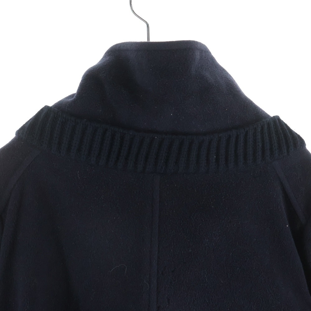 NO BRAND(ノーブランド) PATRIZIA PEPE パトリツィアペペ イタリア製 ウールアンゴラ マルチポケットデザイン スタンドカラーブルゾン ジャケット ネイビー レディース 6119M