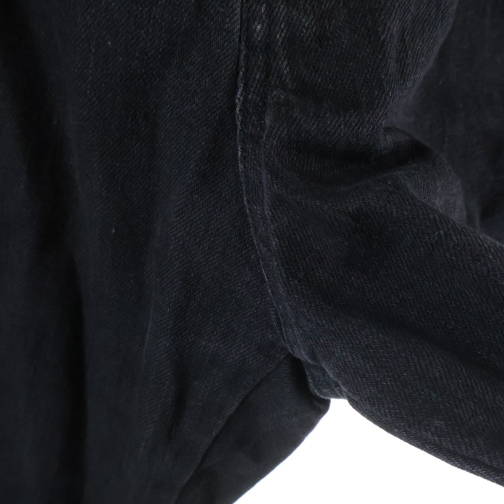 COMFORTABLE REASON(コンフォータブル リーズン) ウエストゴム ストレッチ コットン イージーデニムパンツ ブラック