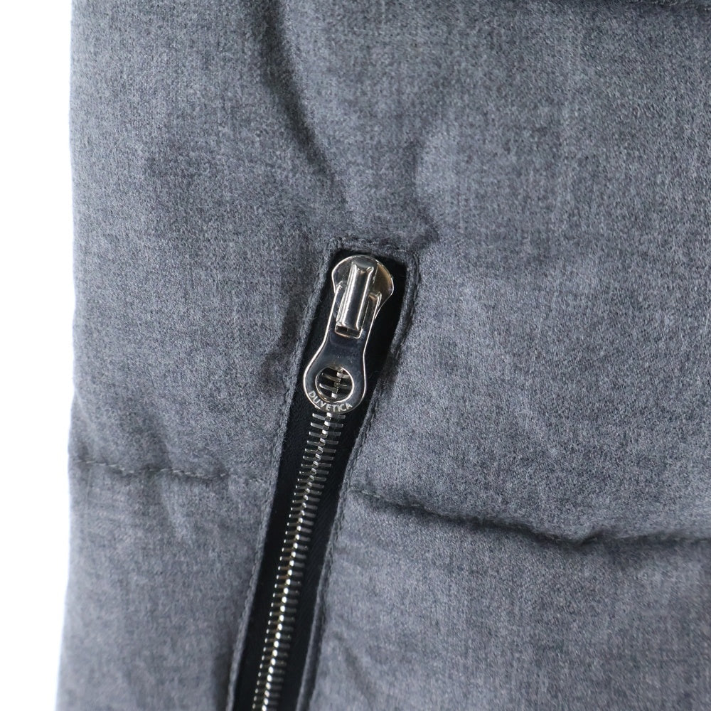 DUVETICA(デュベティカ) FEBEDUE フェべドゥエ フルジップ フーデッド ウールナイロンダウンベスト グレー 152-D.911.00.U/1087