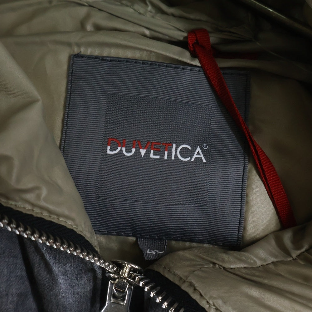 DUVETICA(デュベティカ) FEBEDUE フェべドゥエ フルジップ フーデッド ウールナイロンダウンベスト グレー 152-D.911.00.U/1087