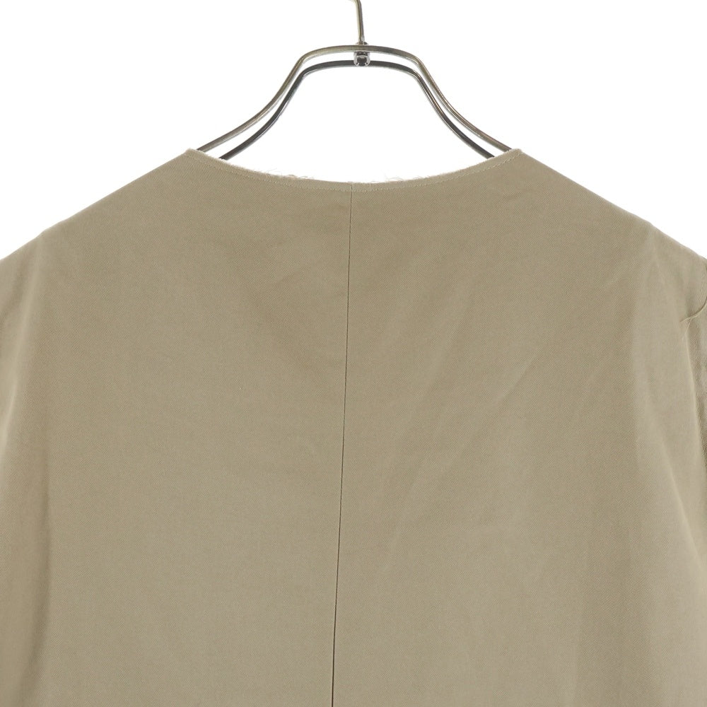 UNITED ARROWS(ユナイテッドアローズ) ×CHIKA KISADA チカキサダ カットオフデザイン ノースリーブ トレンチコート ロング ジレベスト ベージュ 5182407/CO-22009 レディース