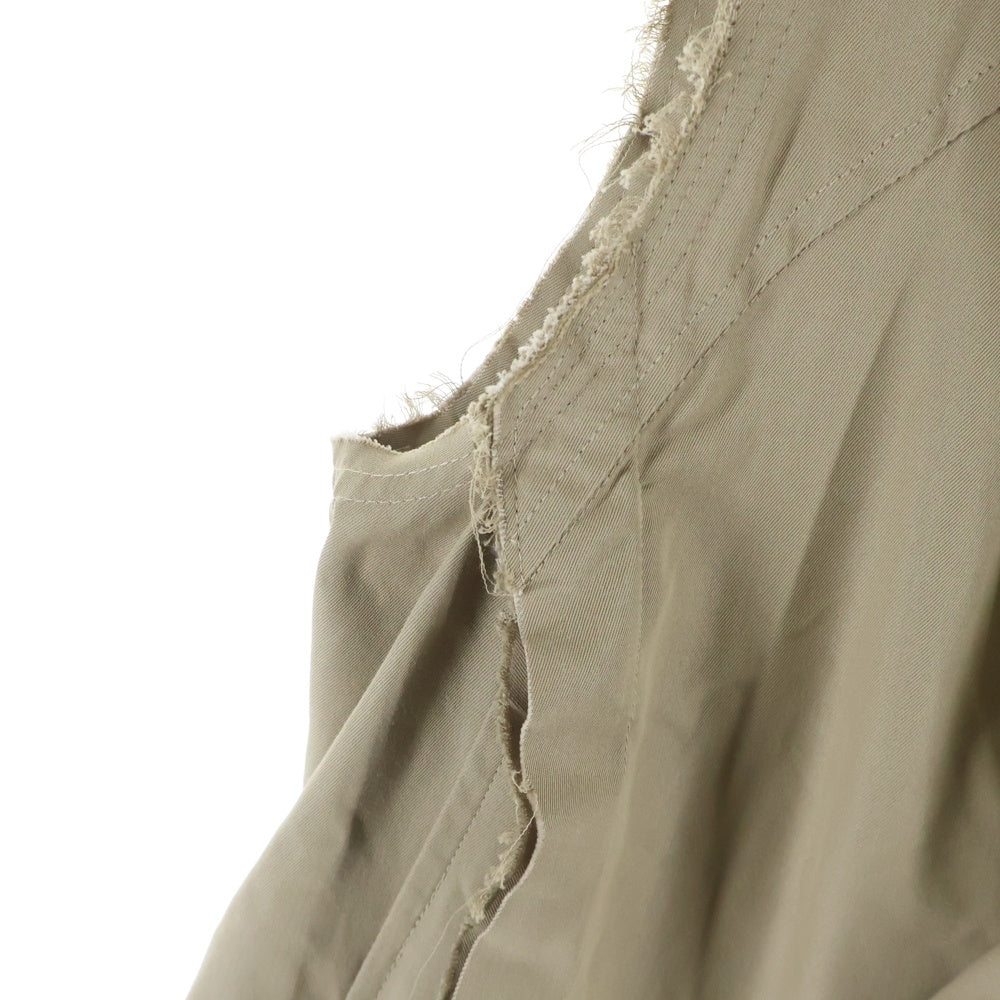 UNITED ARROWS(ユナイテッドアローズ) ×CHIKA KISADA チカキサダ カットオフデザイン ノースリーブ トレンチコート ロング ジレベスト ベージュ 5182407/CO-22009 レディース